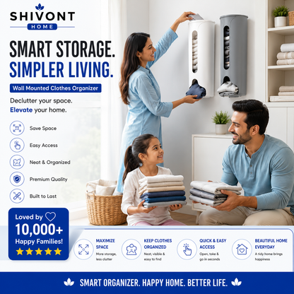 Multipurpose Wall-Mounted Cabinet Storage Organizer