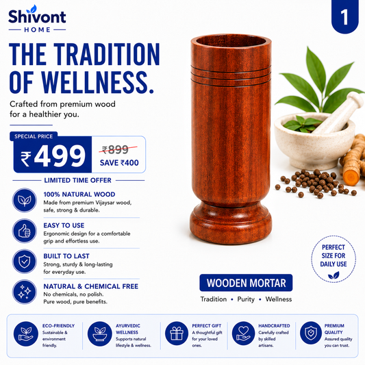 Sugar Balance Wooden Water Glass for Diabetics