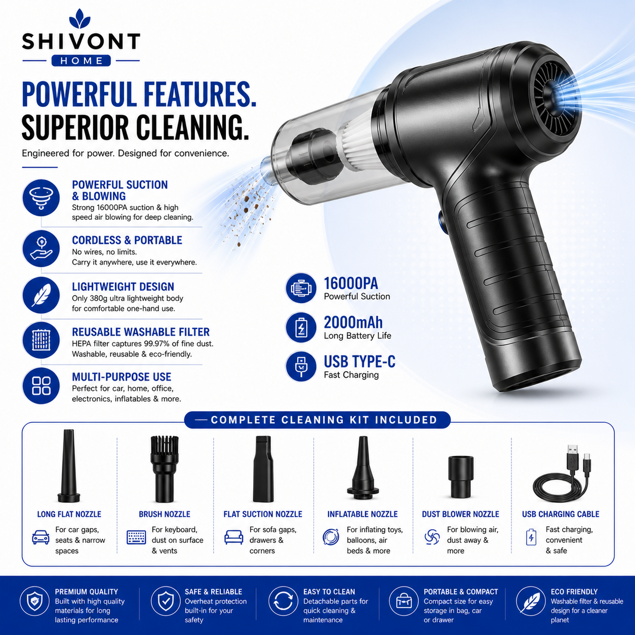 TurboClean 3-in-1 Vacuum cleaner