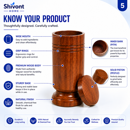 SUGAR Balance wooden water glass
