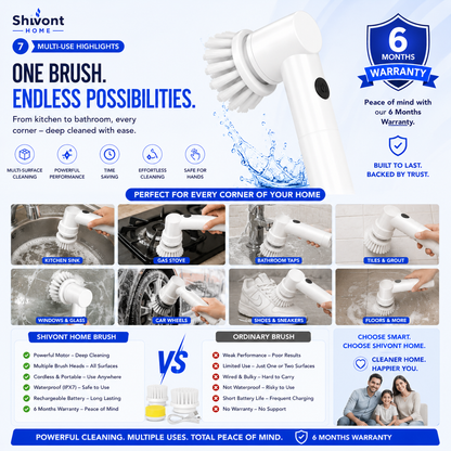 Electric Cleaning Brush, 3 in 1