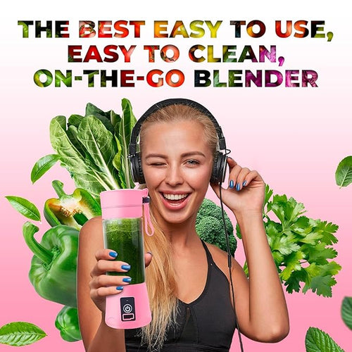 Portable Electric 6 Blade USB Juice Maker (380 ml)