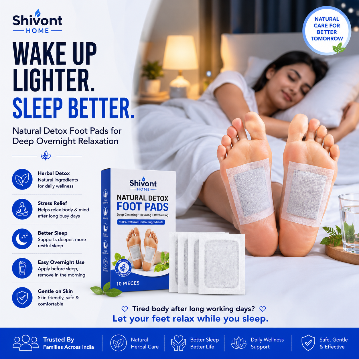 Herbal And Gentle Ingredient Detox Foot Pads
