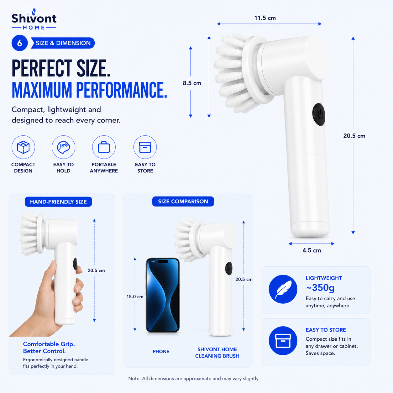 Electric Cleaning Brush, 3 in 1