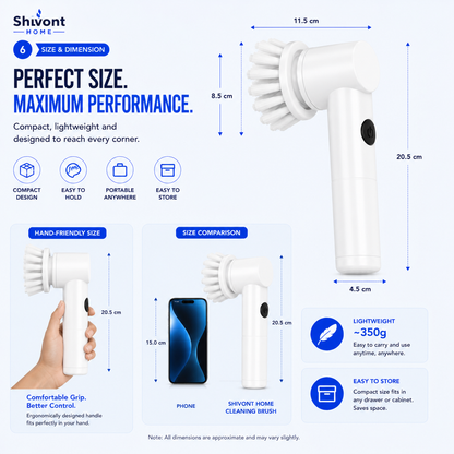 Electric Cleaning Brush, 3 in 1