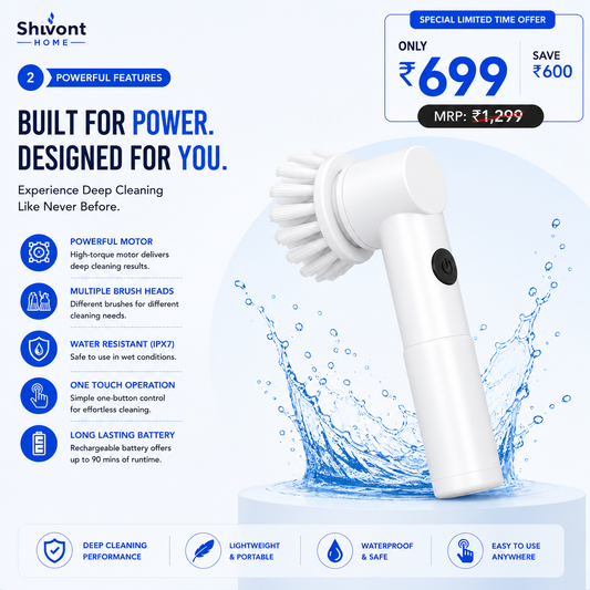 Electric Cleaning Brush, 3 in 1