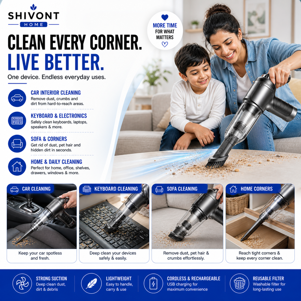 TurboClean 3-in-1 Vacuum cleaner