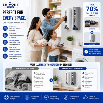 Multipurpose Wall-Mounted Cabinet Storage Organizer