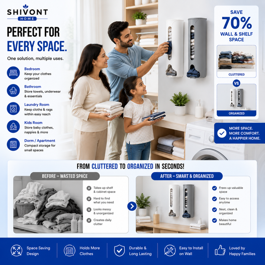 Multipurpose Wall-Mounted Cabinet Storage Organizer