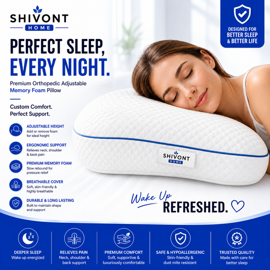 Shivont Home Memory Foam Pillow