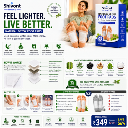 Herbal And Gentle Ingredient Detox Foot Pads